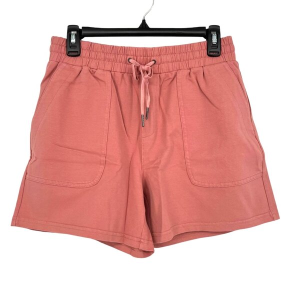 Market & Spruce Pull-On Cotton Shorts Rose Pink Size Medium NWT - Picture 1 of 7